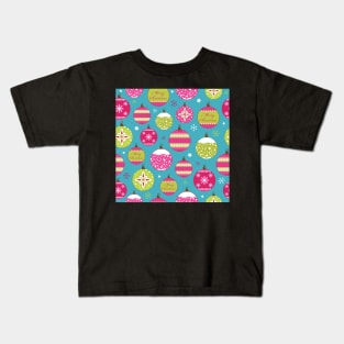 Christmas Bauble Pattern Kids T-Shirt